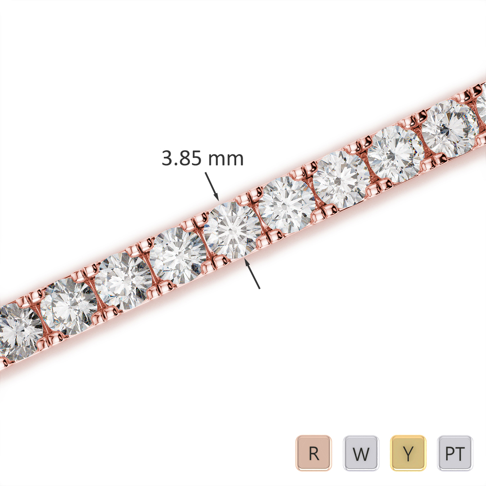 Prong Set Diamond Bracelet 0727