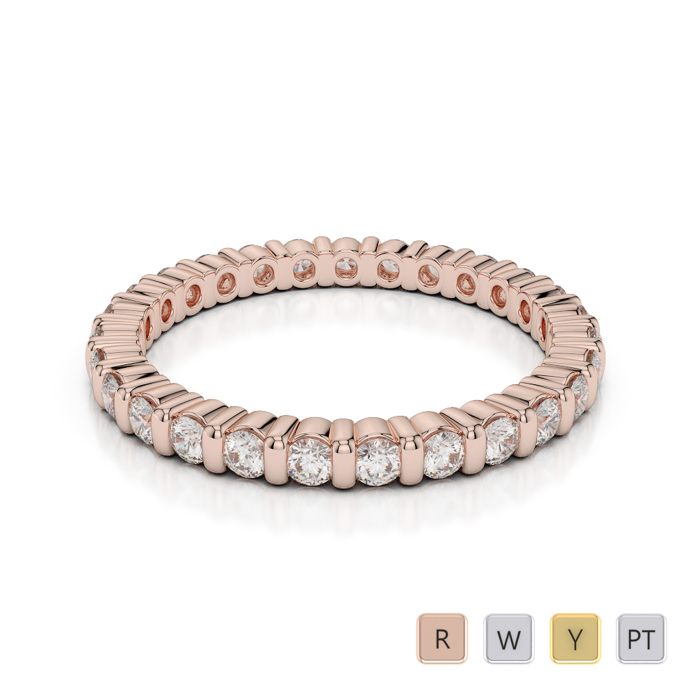 2MM Bar Set Diamond Full Eternity Ring 0370 2MM Bar Set Diamond Full Eternity Ring 0370