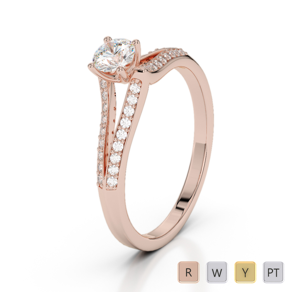 Prong Set Diamond Engagement Ring 0276