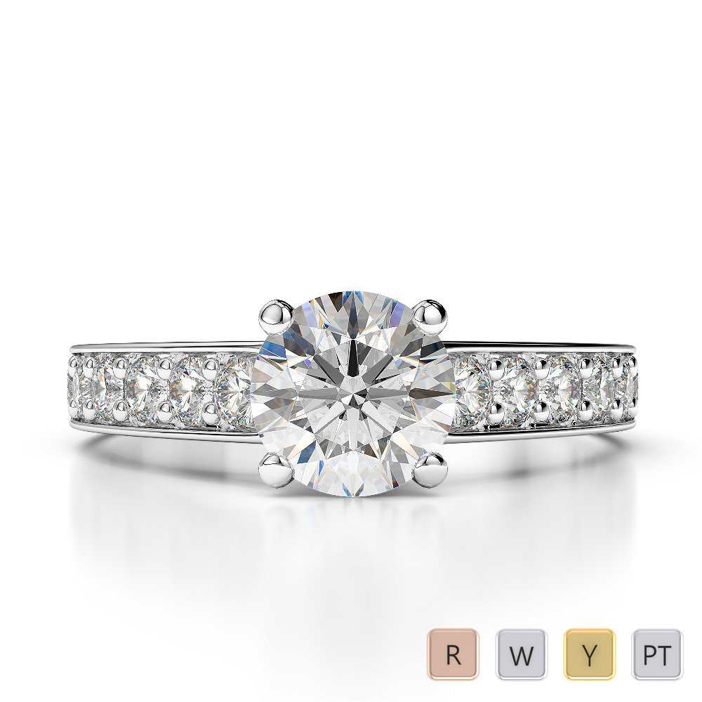 Claw Set Diamond Engagement Ring 0200