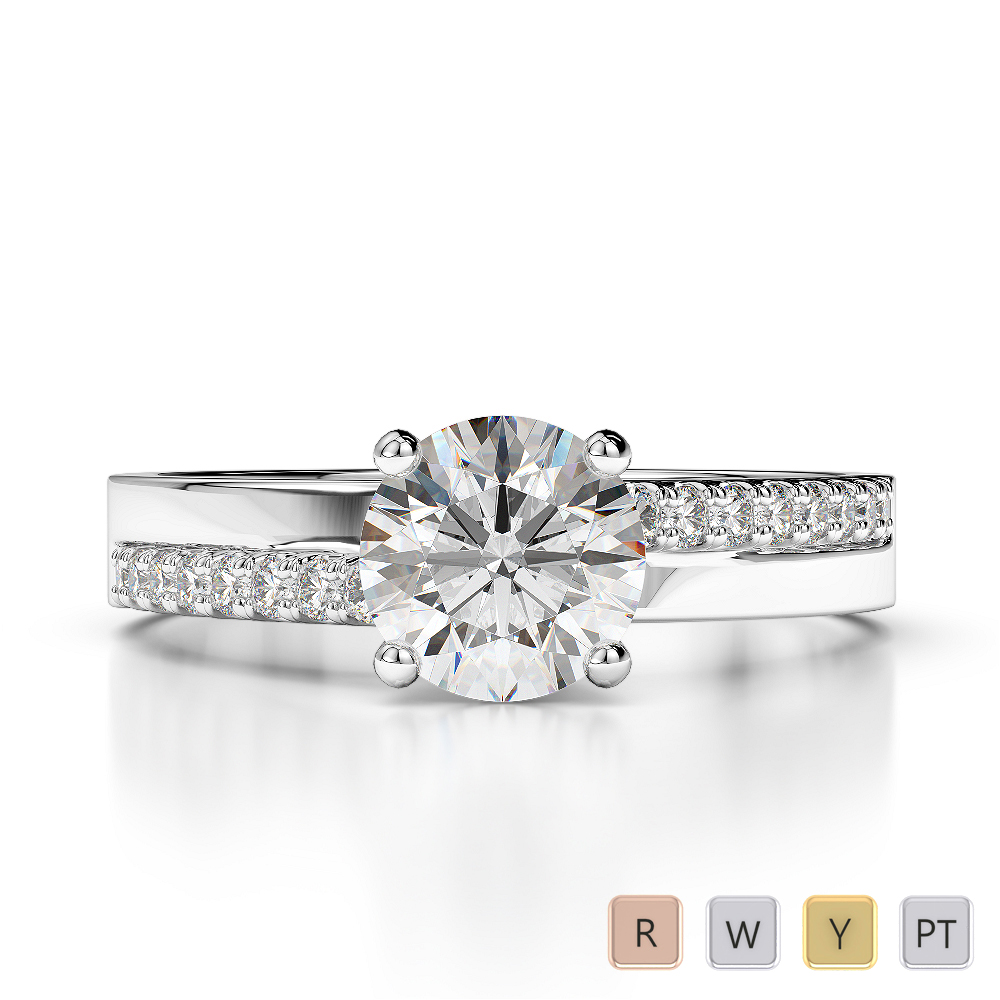 Prong Set Diamond Engagement Ring 0204