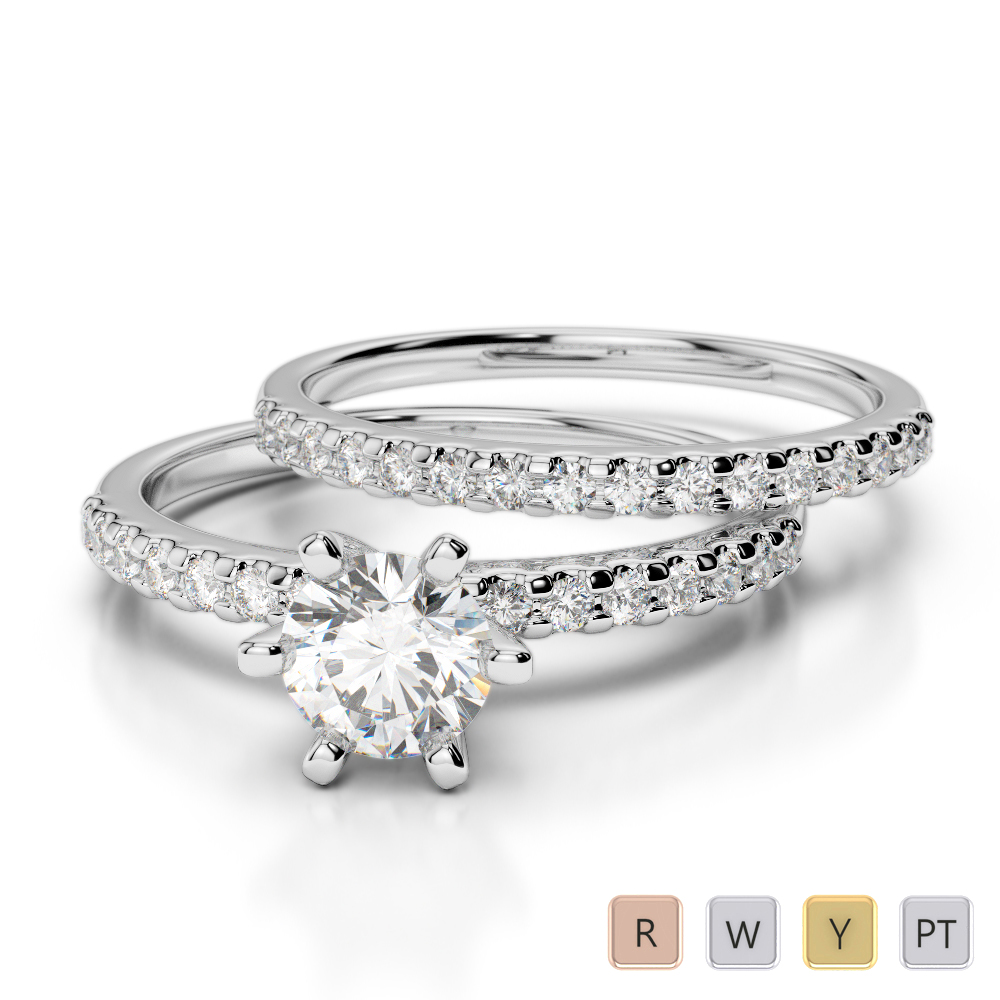 Claw Set Bridal Set Ring With Diamond 0300 Claw Set Bridal Set Ring With Diamond 0300