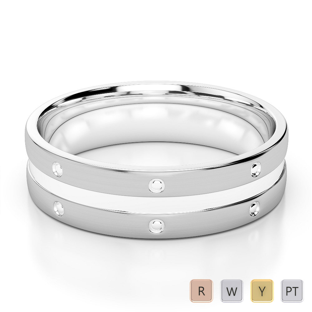 5MM Comfort Fit Mens Plain Wedding Band 0164