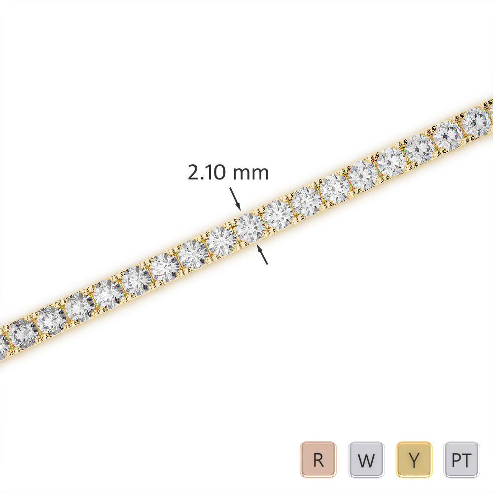 Prong Set Diamond Bracelet 0720