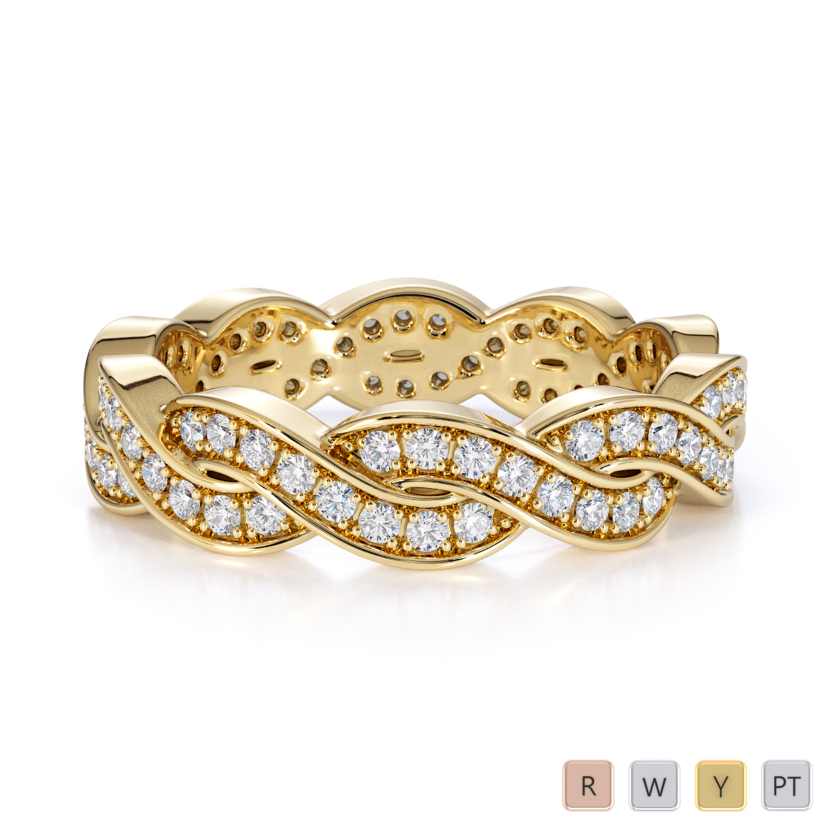 Prong Set Diamond Full Eternity Ring 0444